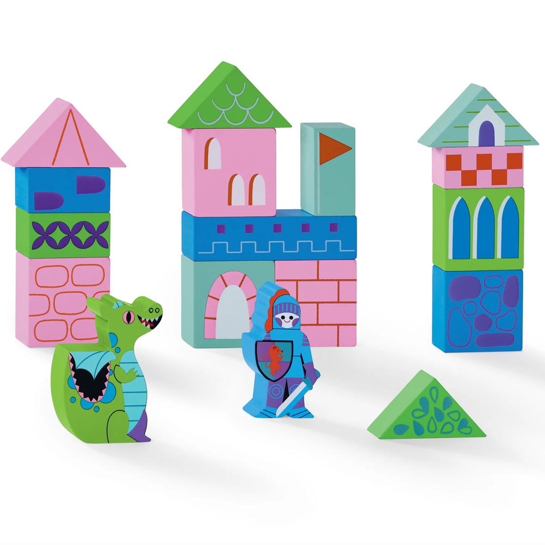 Build & Play Wood Blocks - Princess Palace