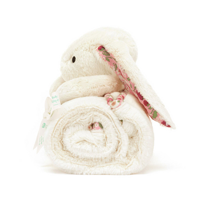 Blossom Cream Bunny 'Berry' Blankie