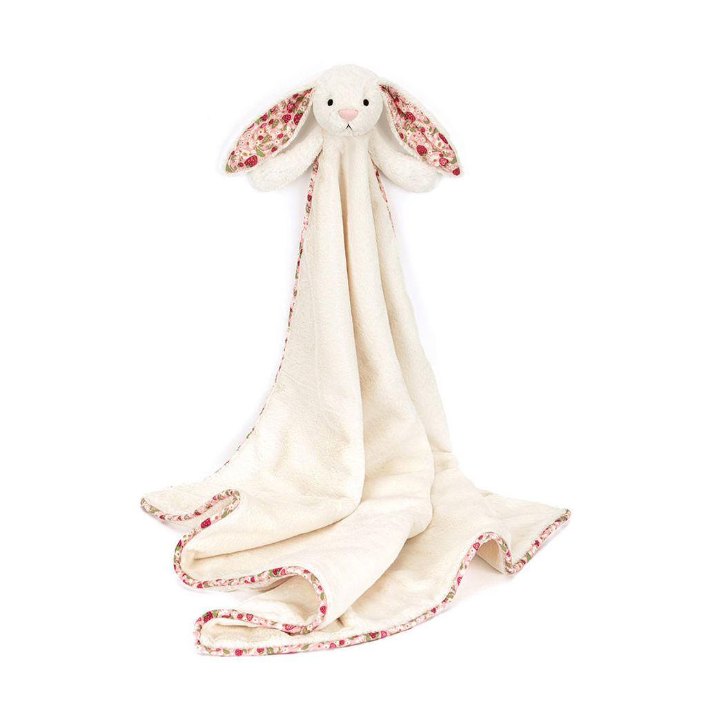 Blossom Cream Bunny 'Berry' Blankie