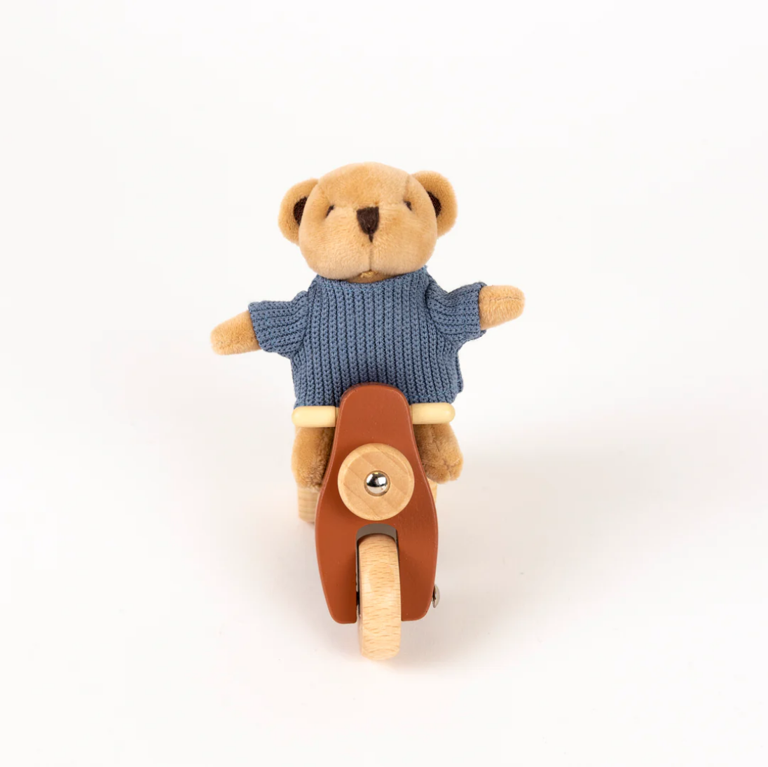 Alexis the bear on a Vespa