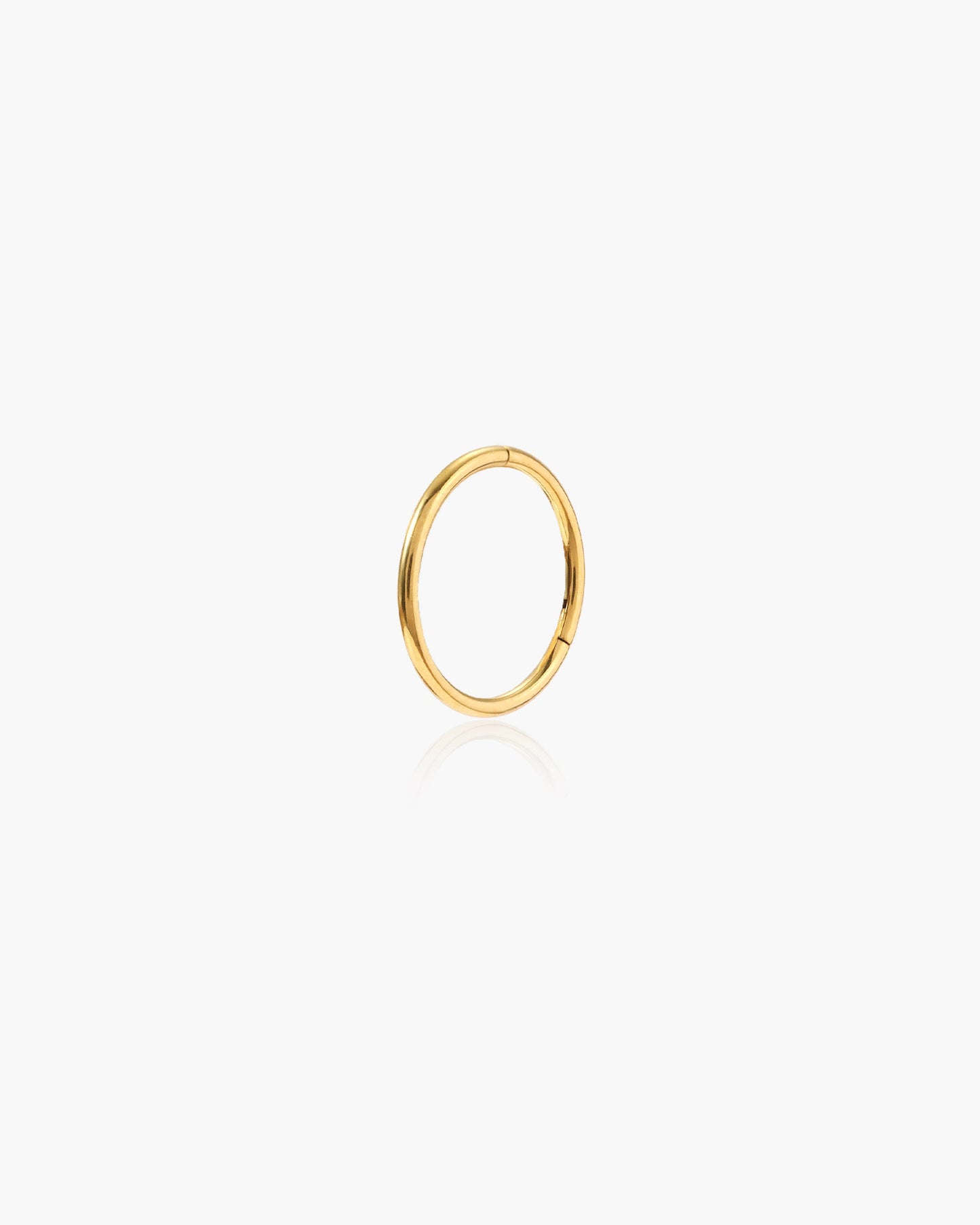 Single Mini Hoop Helix Earring in Gold