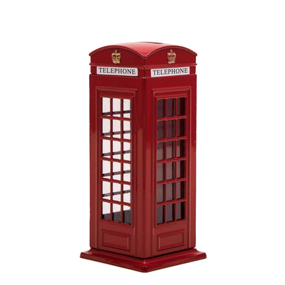 Elgate Money Bank - Red Die Cast Telephone Box