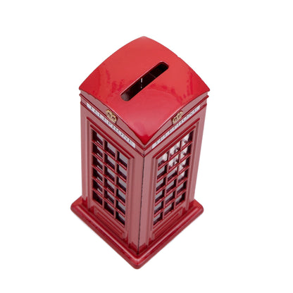 Elgate Money Bank - Red Die Cast Telephone Box