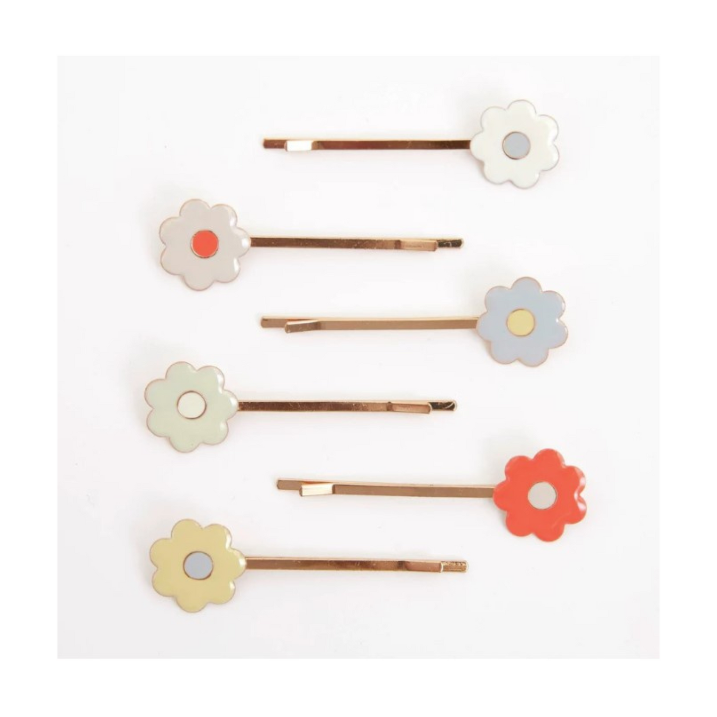 Daisy Enamel Hair Slides
