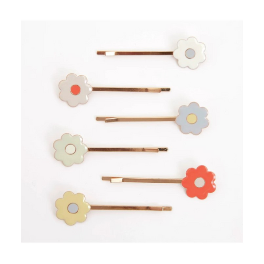 Daisy Enamel Hair Slides