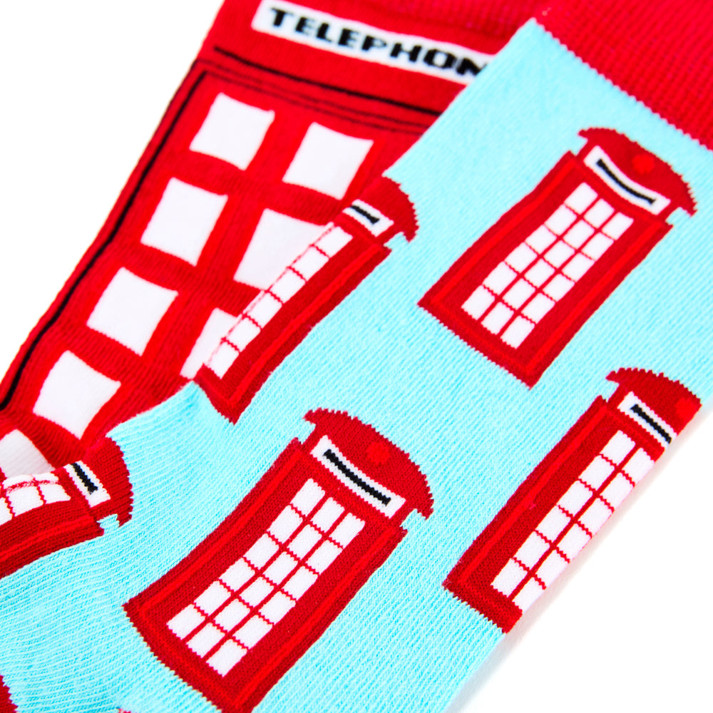 Urban Eccentric Socks Telephone Box Two Pack