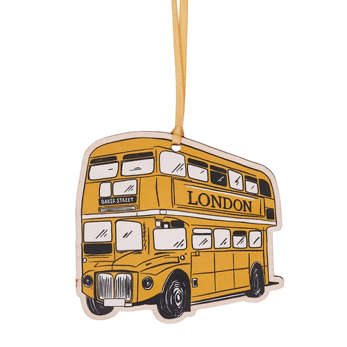Victoria Eggs City Bus Wooden Decoration