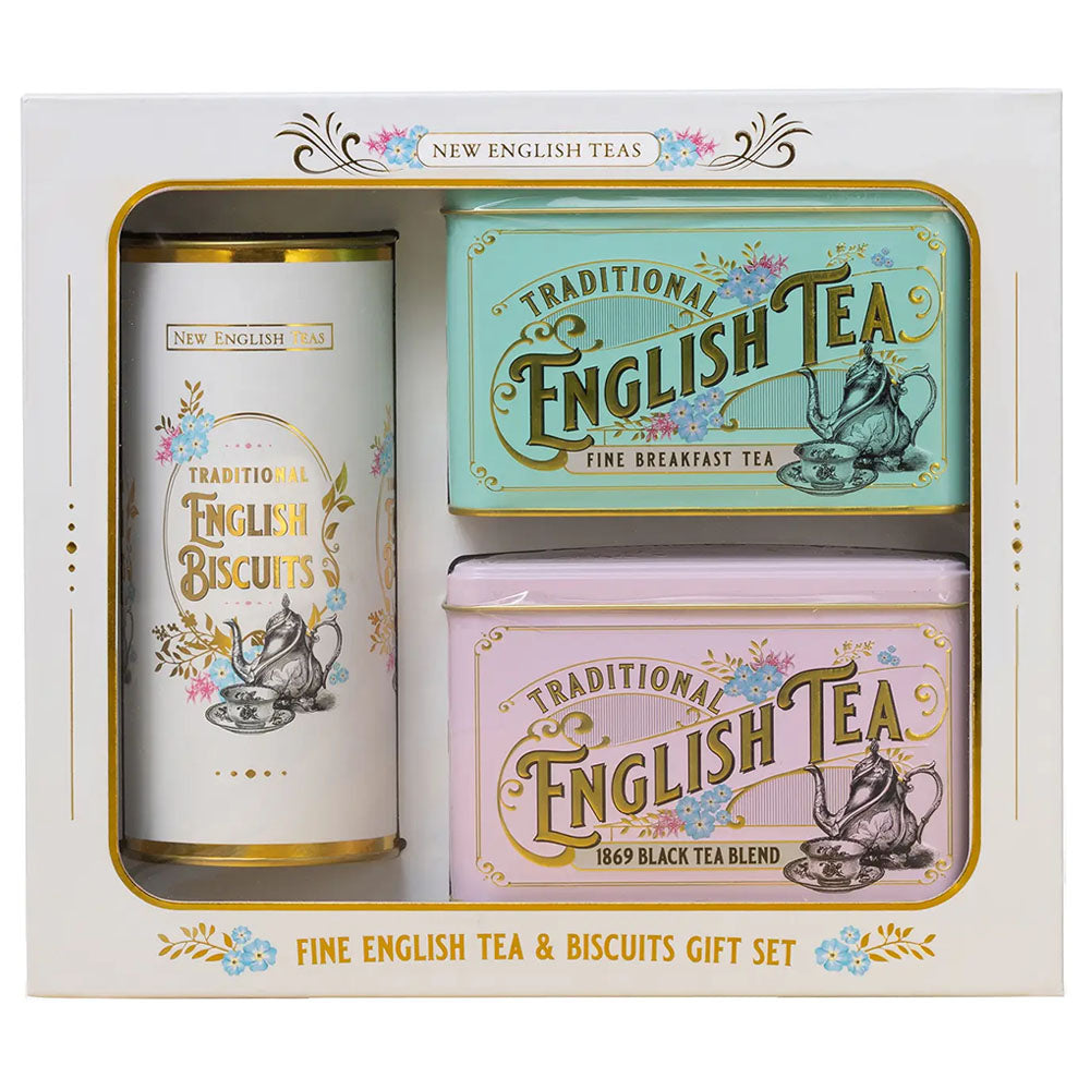 New English Teas - Vintage Victorian Tea & Biscuits Gift Set