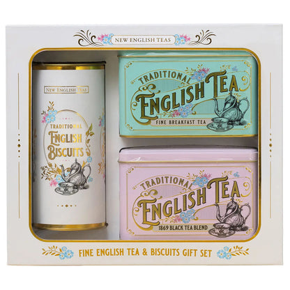 New English Teas - Vintage Victorian Tea & Biscuits Gift Set