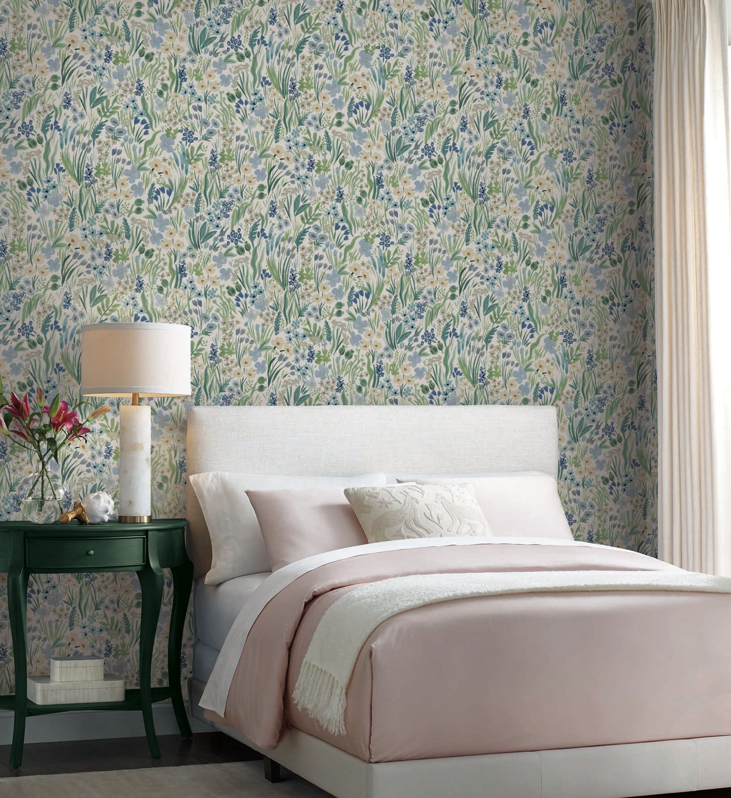 Lea Peel & Stick Wallpaper - Indigo