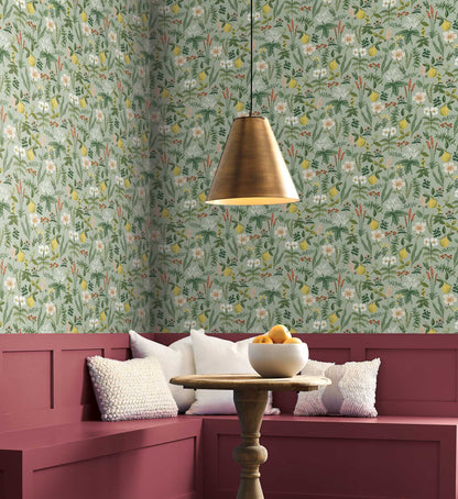 Herb Garden Peel & Stick Wallpaper - Sage
