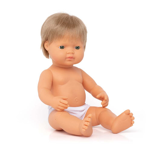 Baby Doll Caucasian Dirty Blond Boy 15" inch