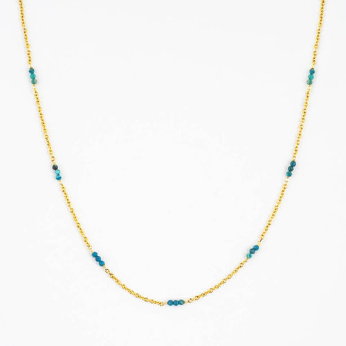 Chrysocolla and Chain Strand