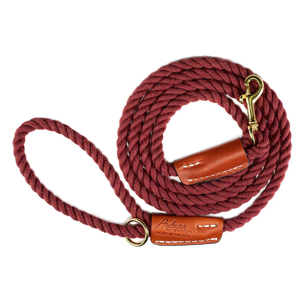 Auburn Leathercrafters - Cotton Rope Leash - Snap