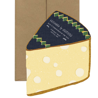 Cheese Card - French Collection Die Cut