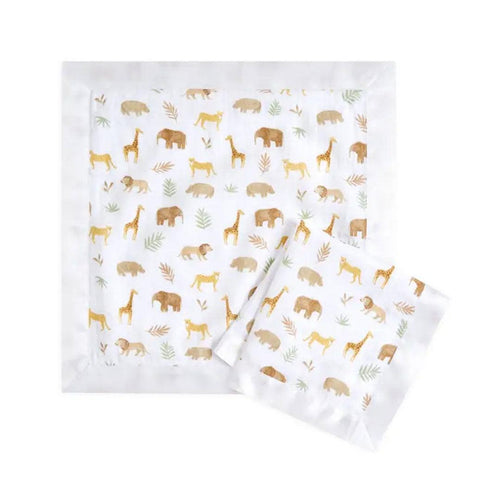 aden + anais Essentials Cotton Muslin Security Blankets - 2 Pack - Tanzania