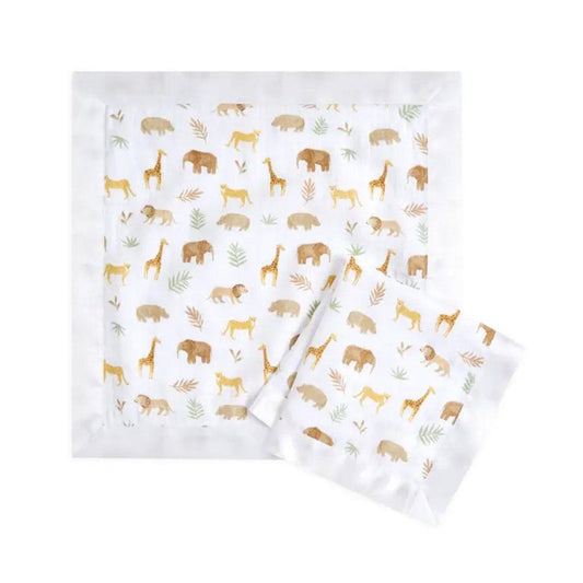 aden + anais Essentials Cotton Muslin Security Blankets - 2 Pack - Tanzania