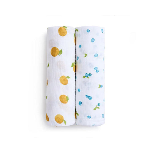aden + anais Organic Cotton Swaddles - 2 Pack - Fresh Fruit