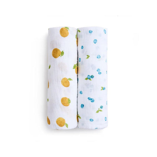 aden + anais Organic Cotton Swaddles - 2 Pack - Fresh Fruit