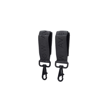 Avery Row Logo Pram Bag Clips - Soft Black