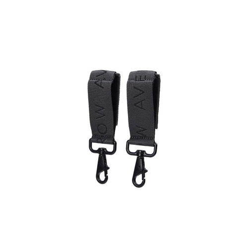 Avery Row Logo Pram Bag Clips - Soft Black