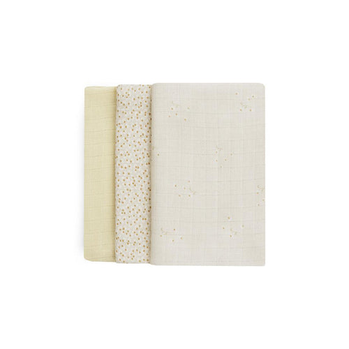 Avery Row Muslin Squares - 3 Pack - Wild Chamomile