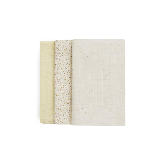 Avery Row Muslin Squares - 3 Pack - Wild Chamomile