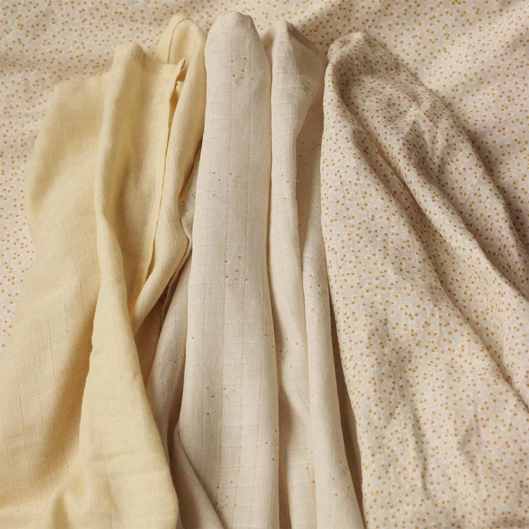 Avery Row Muslin Squares - 3 Pack - Wild Chamomile