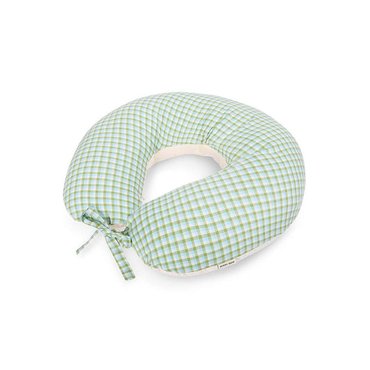 Avery Row Nursing Pillow - Greenhouse Gingham