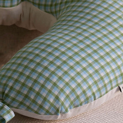 Avery Row Nursing Pillow - Greenhouse Gingham