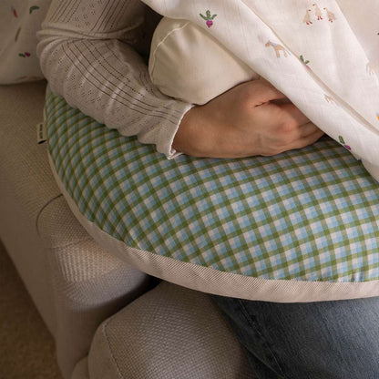 Avery Row Nursing Pillow - Greenhouse Gingham