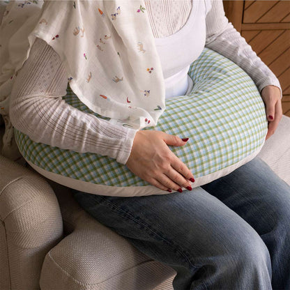 Avery Row Nursing Pillow - Greenhouse Gingham