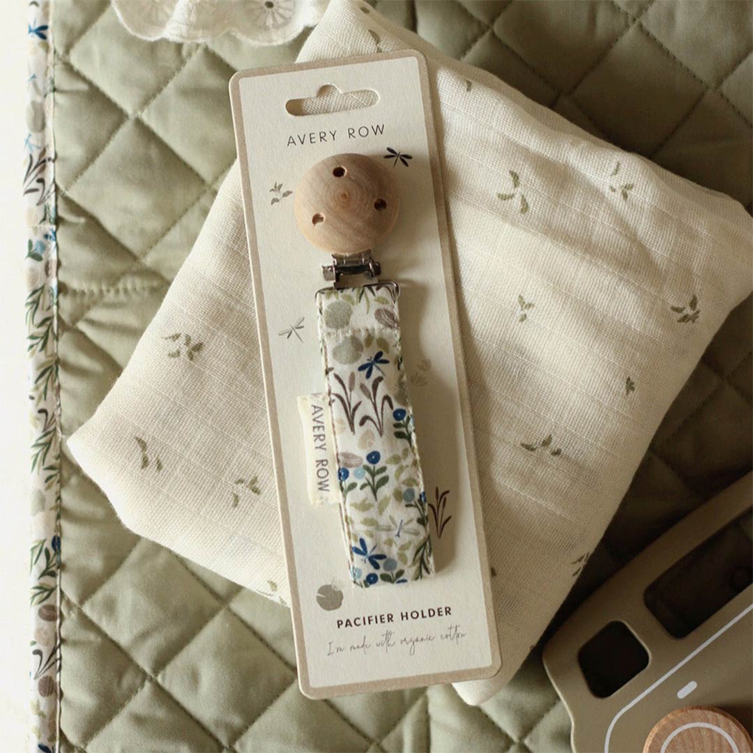 Avery Row
 Pacifier Holder - Riverbank