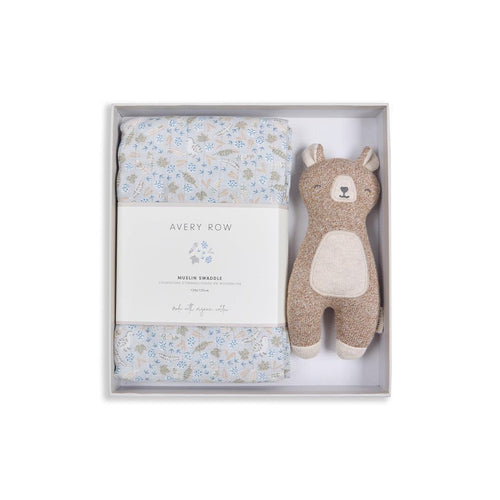 Avery Row Swaddle & Cuddle Gift Set - Nature Trail