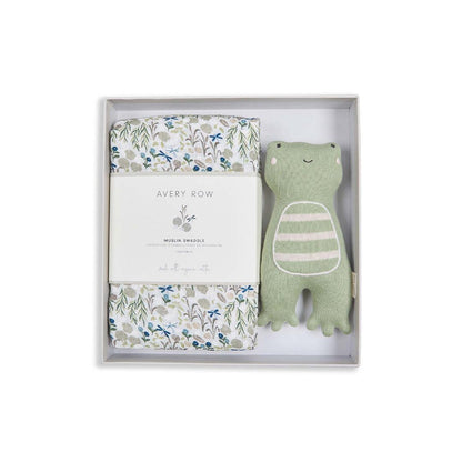 Avery Row Swaddle & Cuddle Gift Set - Riverbank