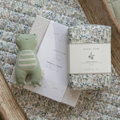 Avery Row Swaddle & Cuddle Gift Set - Riverbank