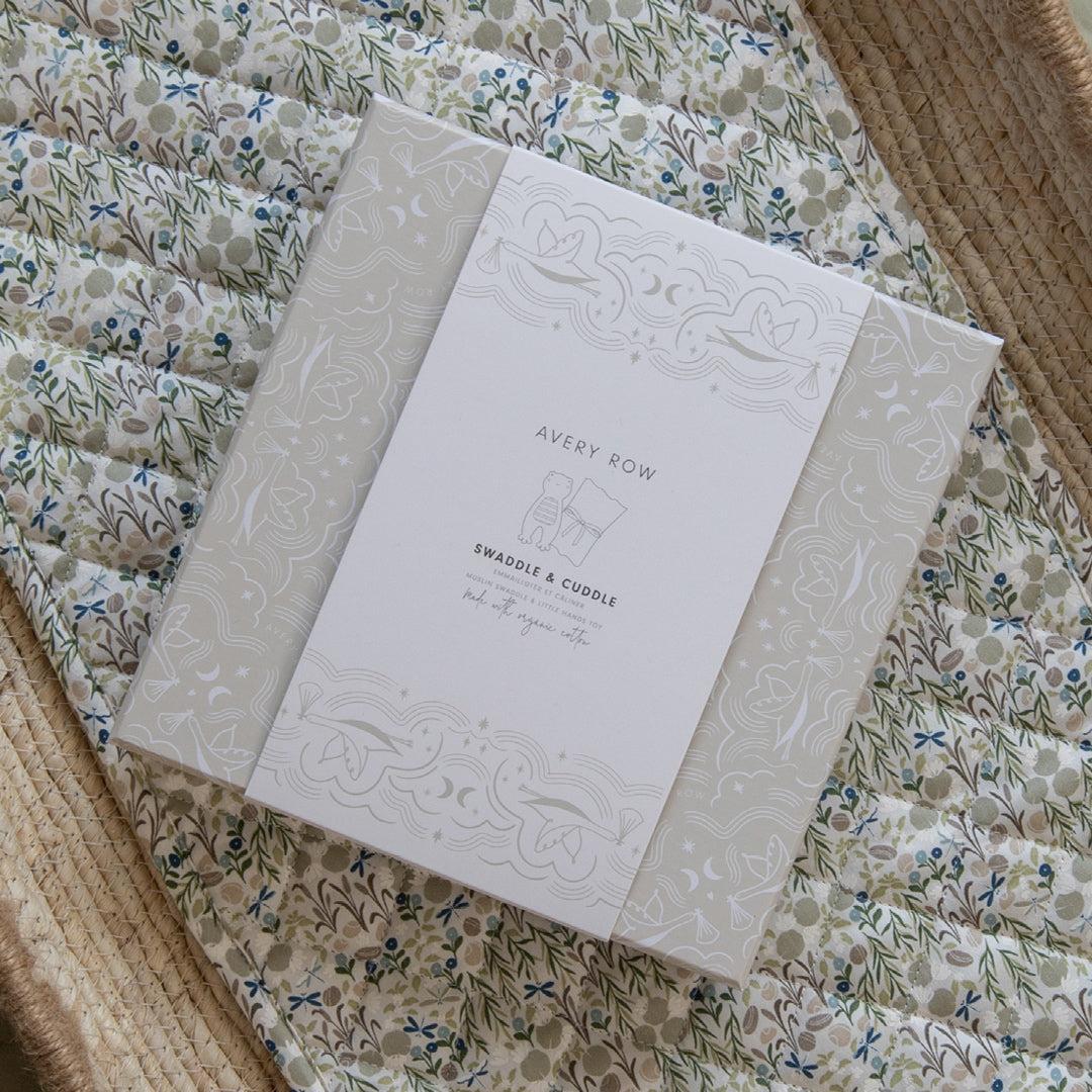 Avery Row Swaddle & Cuddle Gift Set - Riverbank