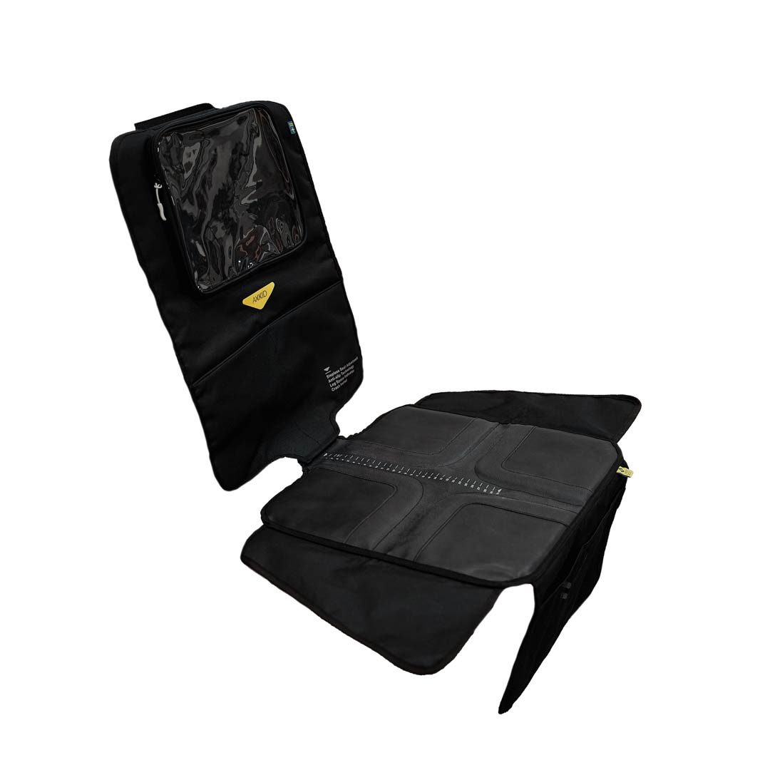 Axkid Car Seat Protector: Premium 3-in-1 Rear-Facing - Black