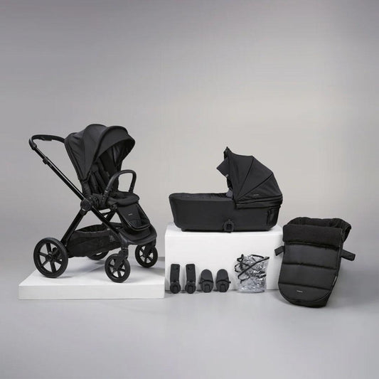 Bababing Raffi MKII Pushchair & Carrycot - Satin Black