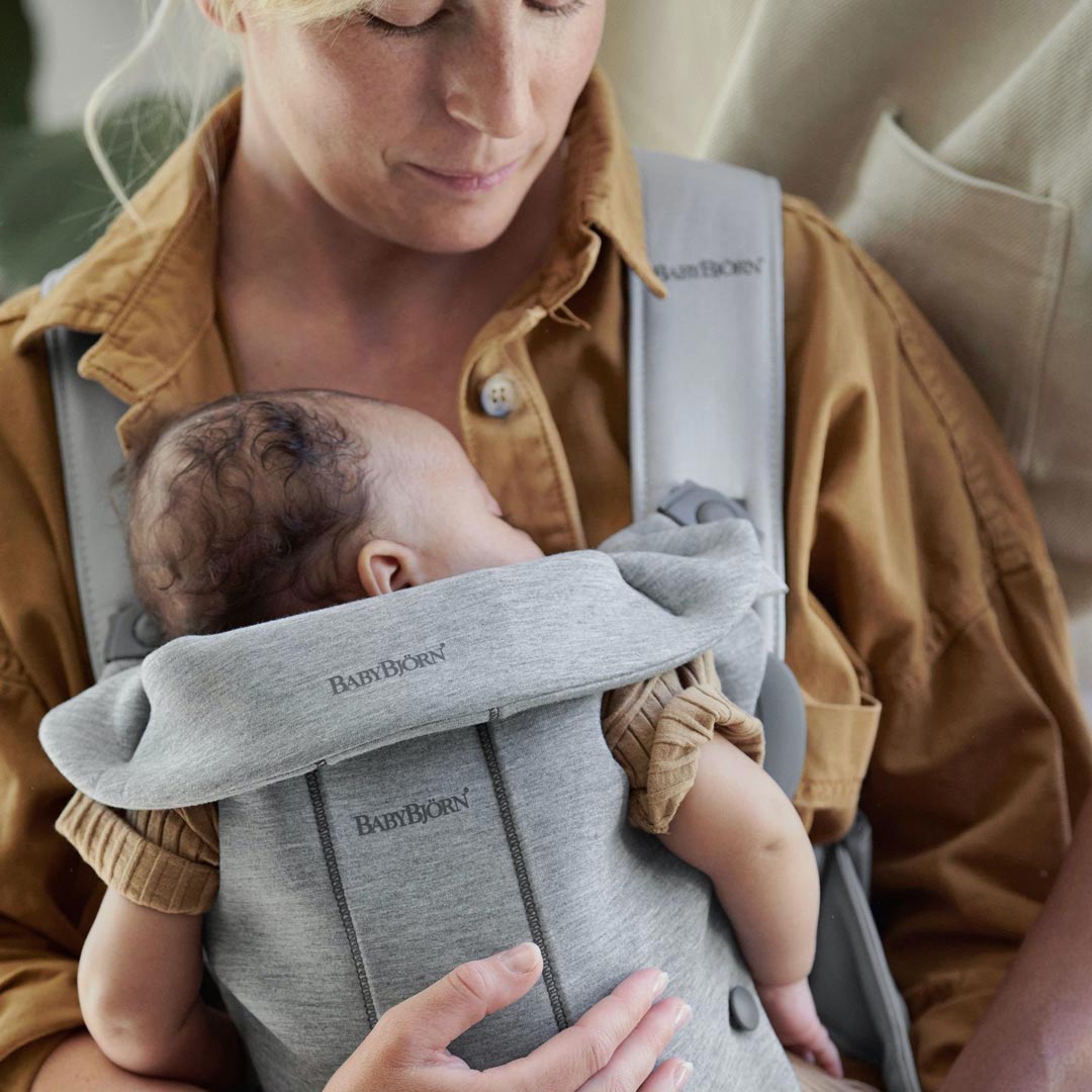 BabyBjörn Baby Carrier Mini - 3D Jersey - Light Grey