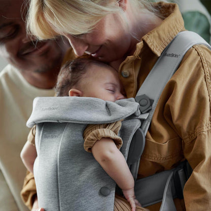BabyBjörn Baby Carrier Mini - 3D Jersey - Light Grey