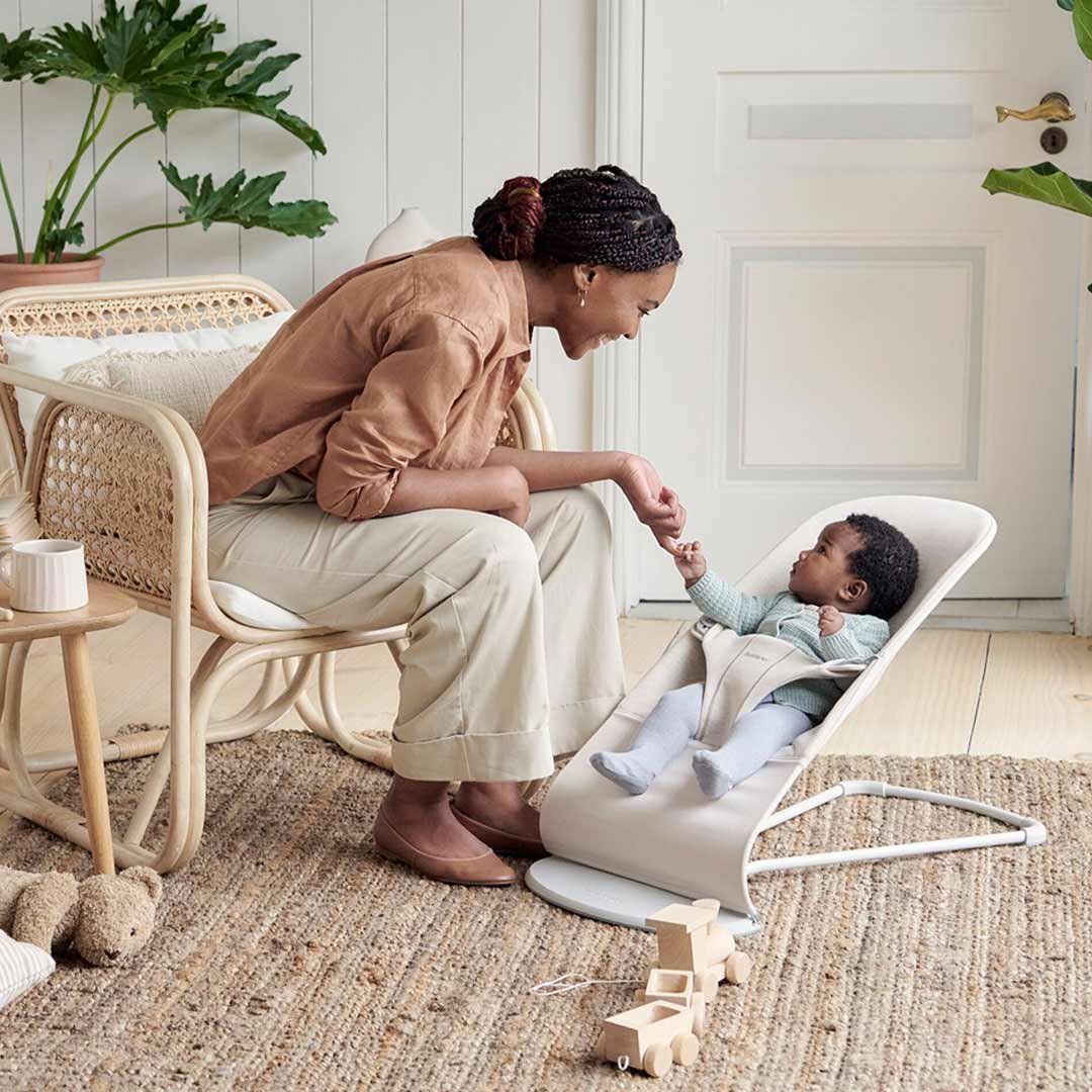 BabyBjorn Bouncer Bliss - 3D Jersey - Light Beige