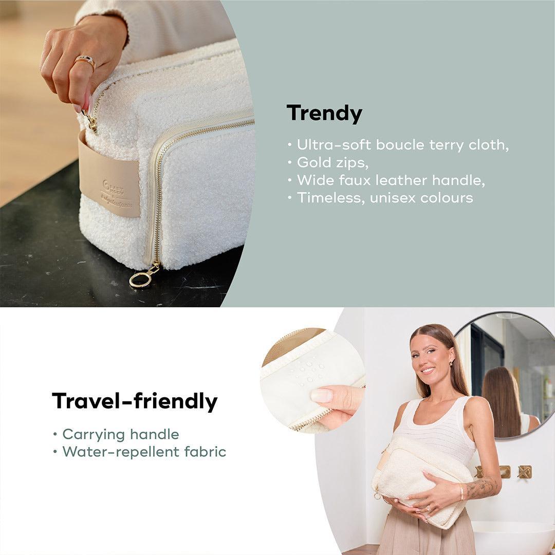 Babymoov Large Baby Toiletry Bag Kit Curl - White