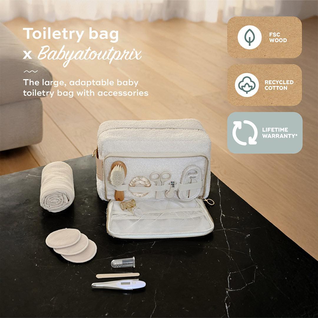 Babymoov Large Baby Toiletry Bag Kit Curl - White