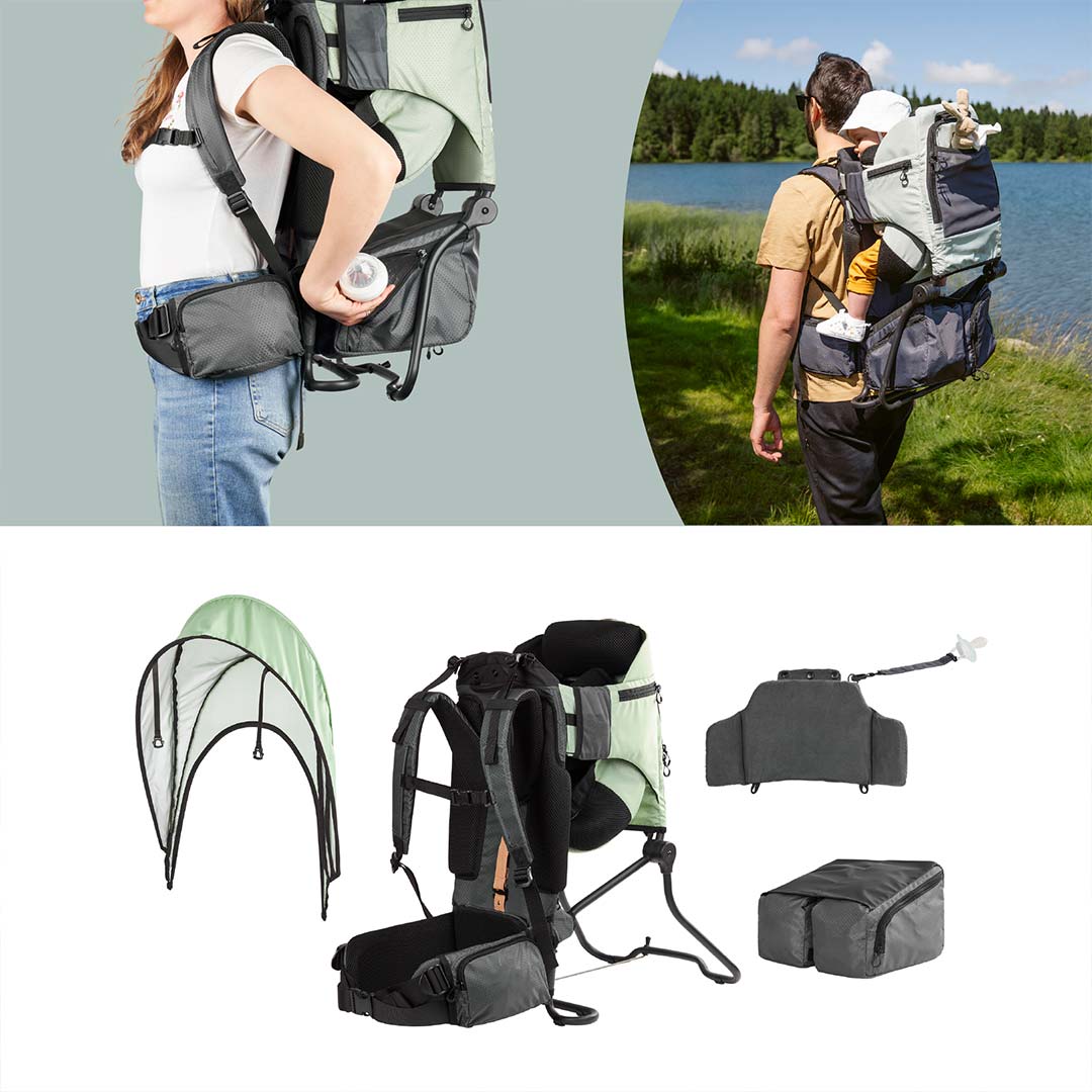 Babymoov Moov & Hike Baby Carrier - Sage Green