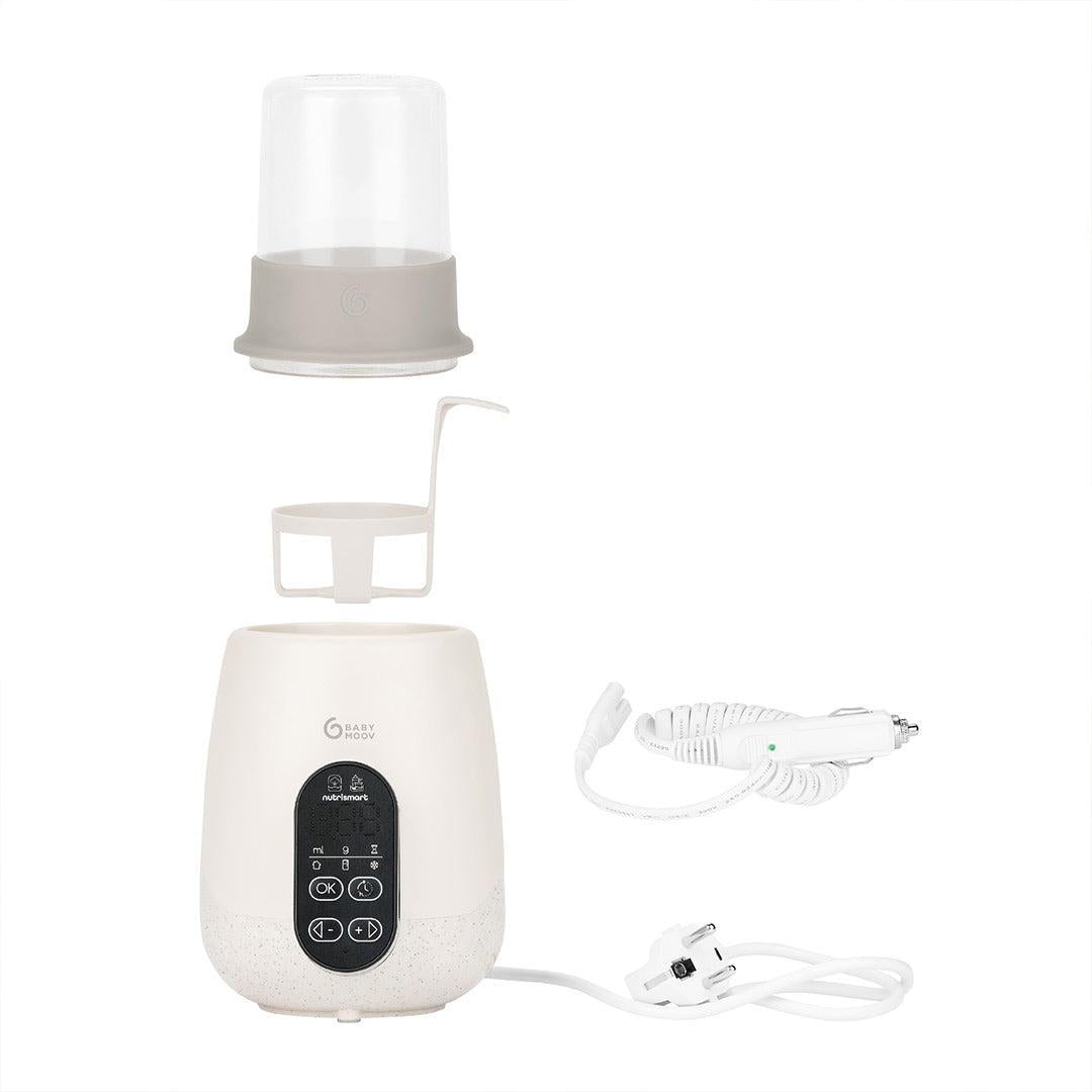 Babymoov NutriSmart+ 4 in 1 Bottle Warmer & Steriliser - with 12v Travel Adaptor - Mineral Beige
