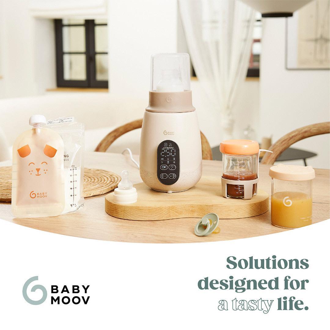 Babymoov NutriSmart+ 4 in 1 Bottle Warmer & Steriliser - with 12v Travel Adaptor - Mineral Beige