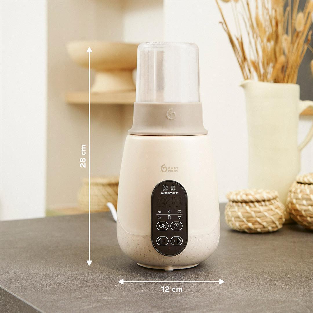 Babymoov NutriSmart+ 4 in 1 Bottle Warmer & Steriliser - with 12v Travel Adaptor - Mineral Beige