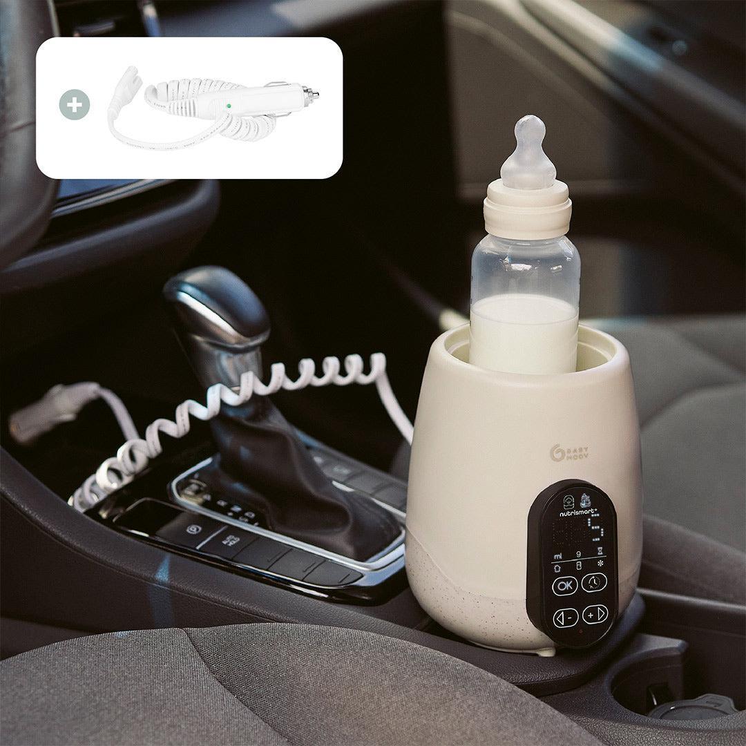 Babymoov NutriSmart+ 4 in 1 Bottle Warmer & Steriliser - with 12v Travel Adaptor - Mineral Beige