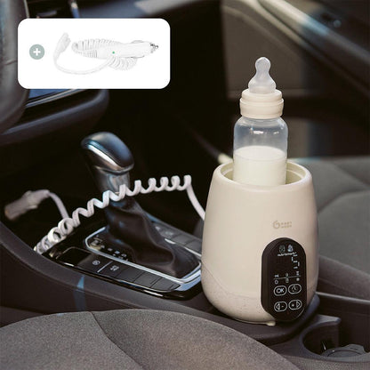 Babymoov NutriSmart+ 4 in 1 Bottle Warmer & Steriliser - with 12v Travel Adaptor - Mineral Beige